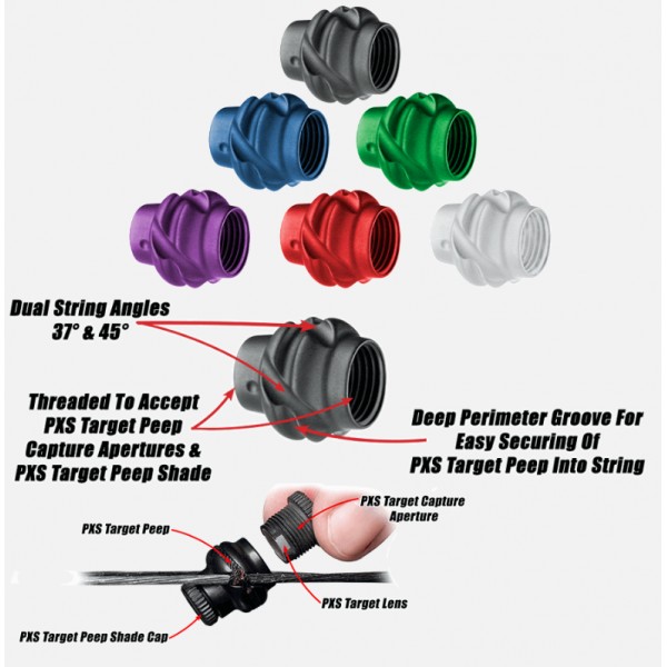 Specialty Archery PXS peep DeLuxe kit | Luk a šíp - lukostřelecké potřeby