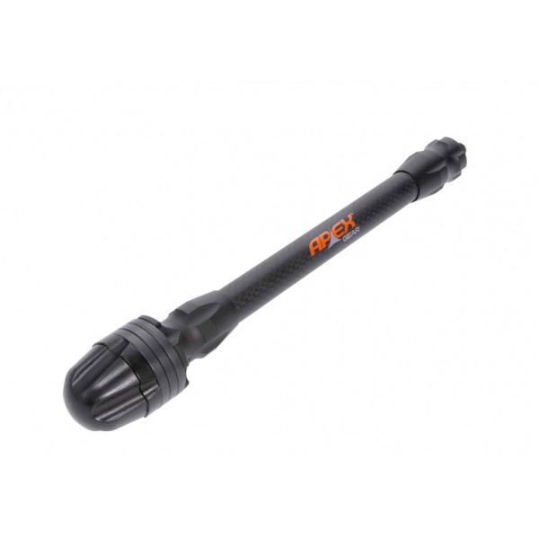 Stabilisateur Arc Apex Gear EndGame 6" Carbone Noir - NEUF
